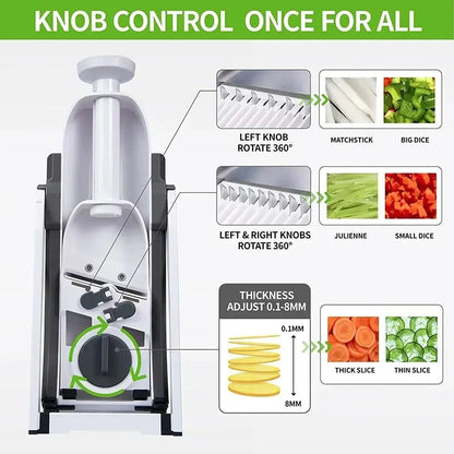 5 in 1 Manual Vegetable Cutter