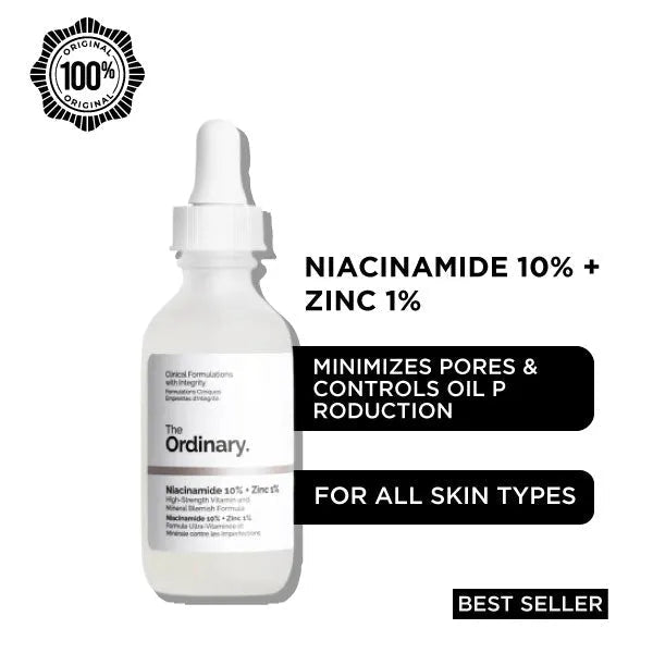 The Ordinary Serum Niacinamide 10% + Zinc 1% Original With Code